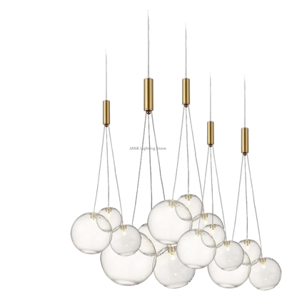 ثريا DecorBites™ الزجاجية - مصابيح LED بتصميم عصري من الشمال لديكور المنزل