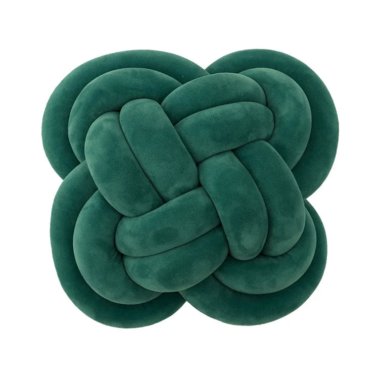 DecorBites™ Knot Pillow Ball Xmas Decorative Throw Pillow with Soft Plush