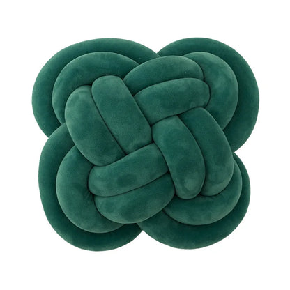 DecorBites™ Knot Pillow Ball Xmas Decorative Throw Pillow with Soft Plush