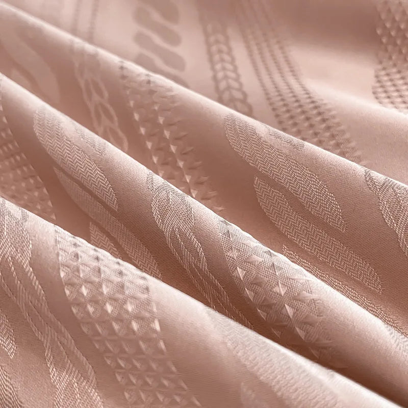 طقم غطاء لحاف من قماش الجاكار القطني من DecorBites™ لسرير مزدوج كبير - فاخر ومريح