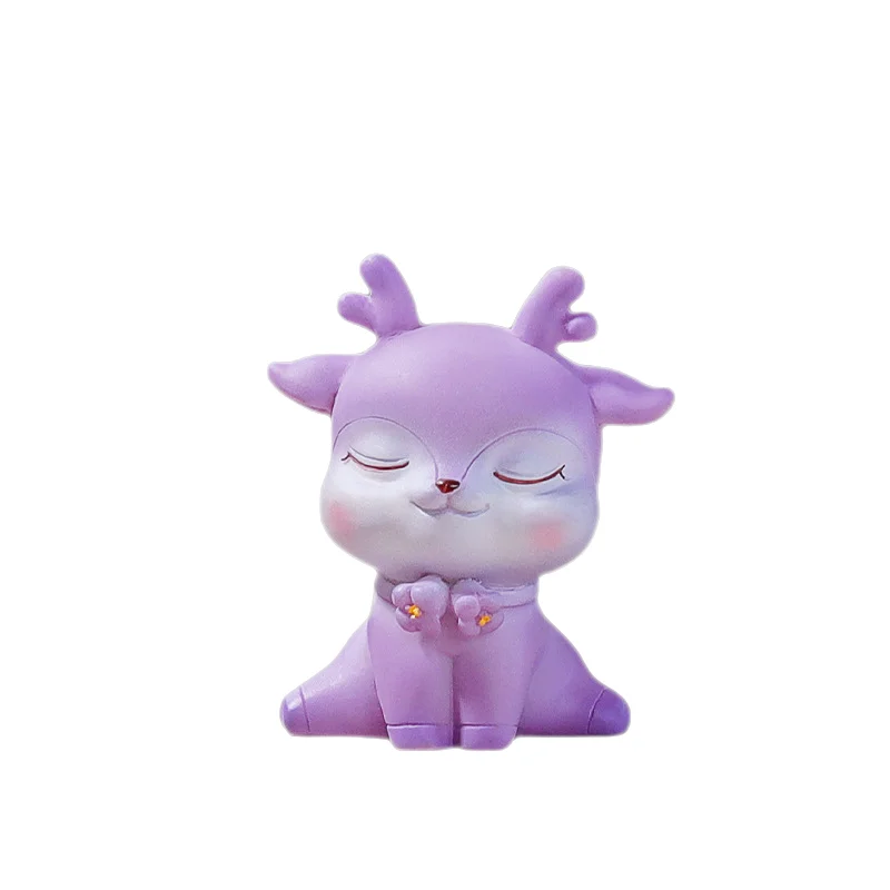 زينة راتنجية على شكل غزال سيكا كرتوني من DecorBites™ للديكور المنزلي أو الخبز