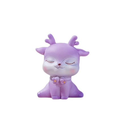 زينة راتنجية على شكل غزال سيكا كرتوني من DecorBites™ للديكور المنزلي أو الخبز