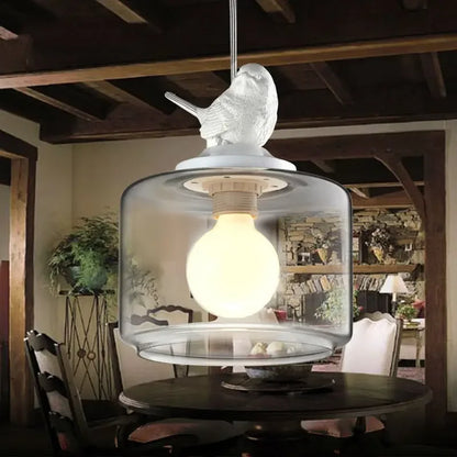 DecorBites™ Bird LED Glass Chandeliers - Modern Creative Restaurant Ceiling Lights