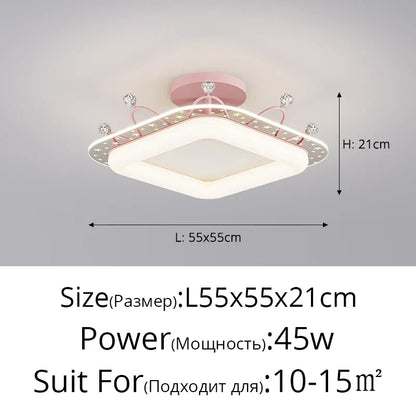 DecorBites™ LED Ceiling Lights: Modern Minimalist Indoor Lighting for Bedroom, Dining Room, and Study