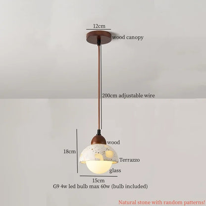Lámpara colgante de bola de vidrio LED Decorbites™ para dormitorio, comedor y cocina - Accesorio colgante vintage