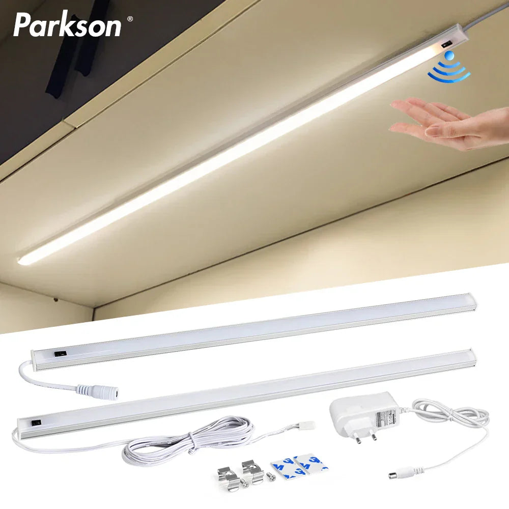 DecorBites™ LED Under Cabinet Light Hand Sweep PIR Motion Sensor Wardrobe Lamp