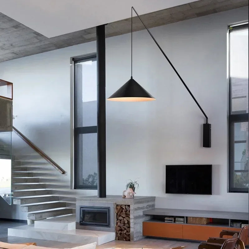 DecorBites™ Industrial Fishing Sconce for Kitchen, Dining & Living Room