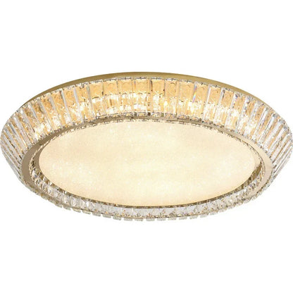 DecorBites™ Gold Crystal Glass LED Ceiling Light for Dining Living Room