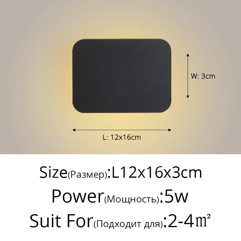 DecorBites™ LED Round Touch Wall Lamps for Bedroom & Aisle Decor