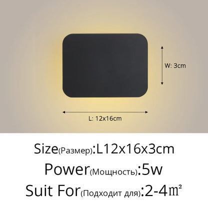 DecorBites™ LED Round Touch Wall Lamps for Bedroom & Aisle Decor