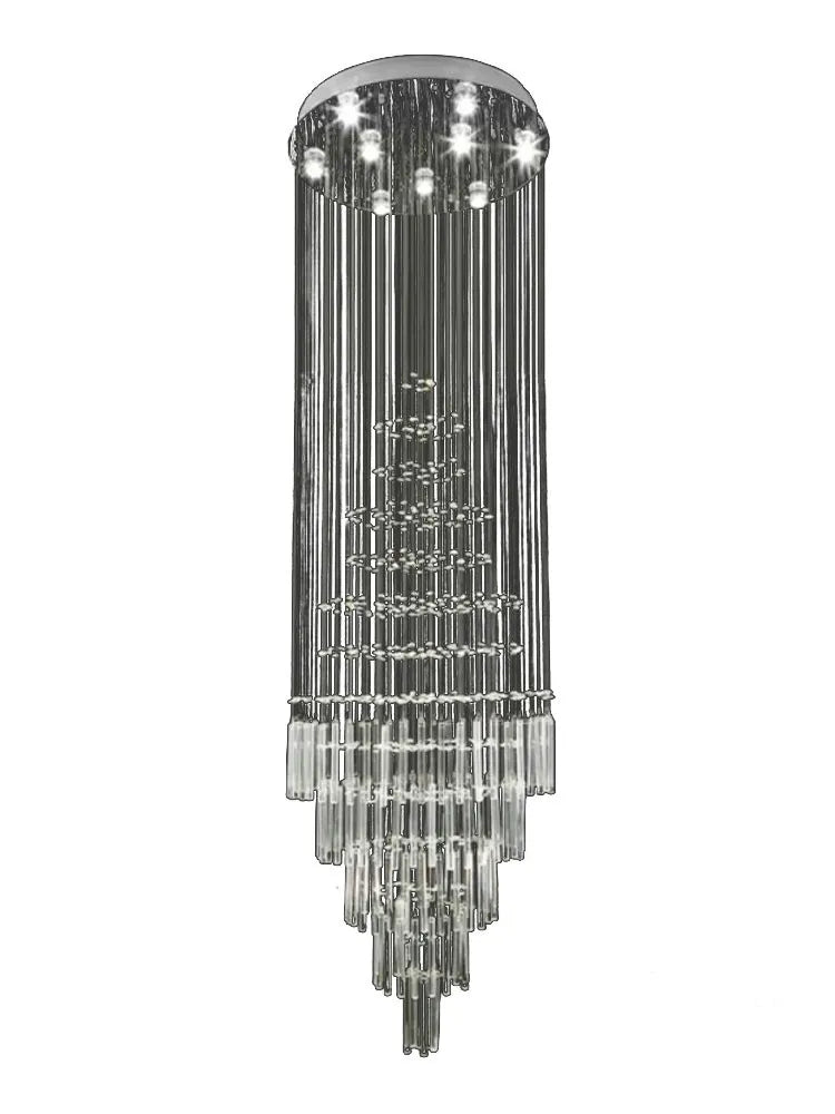 DecorBites™ Crystal Chandelier: Modern Nordic LED Pendant Light for Kitchen Living Room Staircase