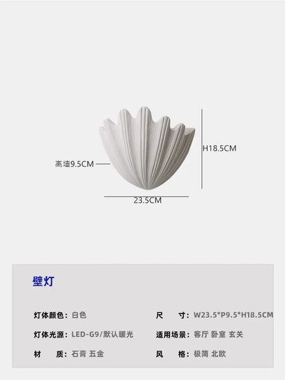 Lámpara de pared DecorBites™ francesa medieval de yeso con diseño retro LED G9 para sala de estar y dormitorio