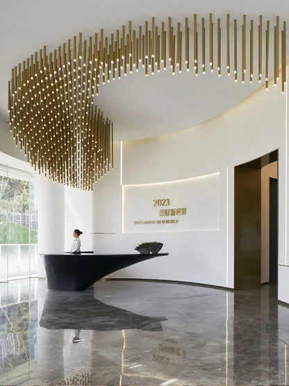 DecorBites™ LED Chandelier: Custom Hotel Lobby Lighting Solution