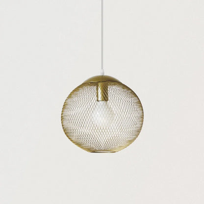 ثريا DecorBites™ LED بتصميم قفص الطيور الذهبي لإضاءة أنيقة في المطاعم والمطابخ والمتاجر