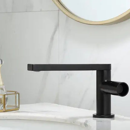 DecorBites™ Brushed Gold Basin Faucet: Single Handle Brass Bathroom Mixer Tap