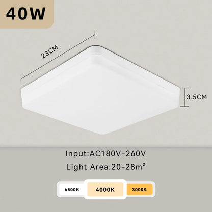 Lámpara de techo LED DecorBites™: Luminaria moderna de 220 V para sala de estar con diseño ultradelgado