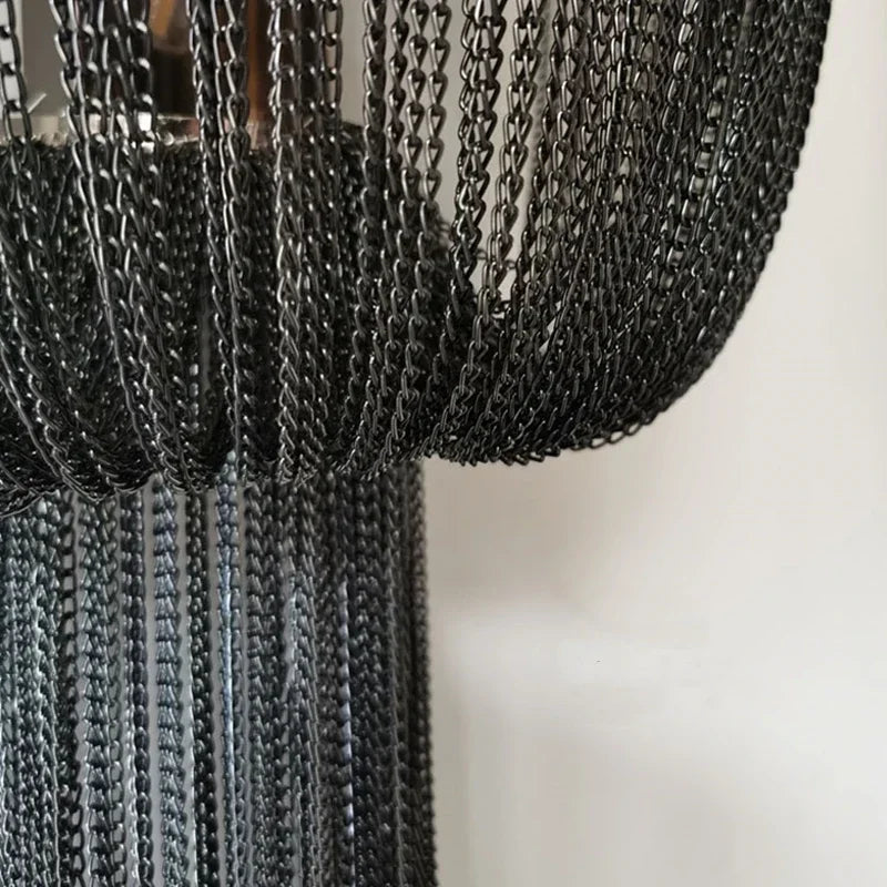 ديكوربايتس™ مصباح حائط LED بسلسلة من الألومنيوم للممر وغرفة النوم - ذهبي/فضي