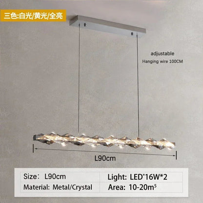 DecorBites™ Crystal Ring Chandelier: Modern Dimmable LED Ceiling Fixture