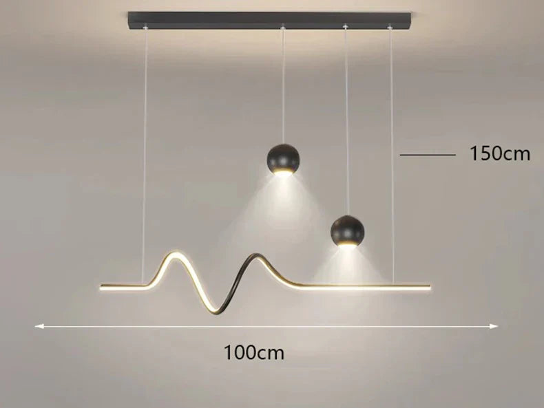 DecorBites™ LED Pendant Light Chandeliers for Modern Home Decor and Indoor Lighting