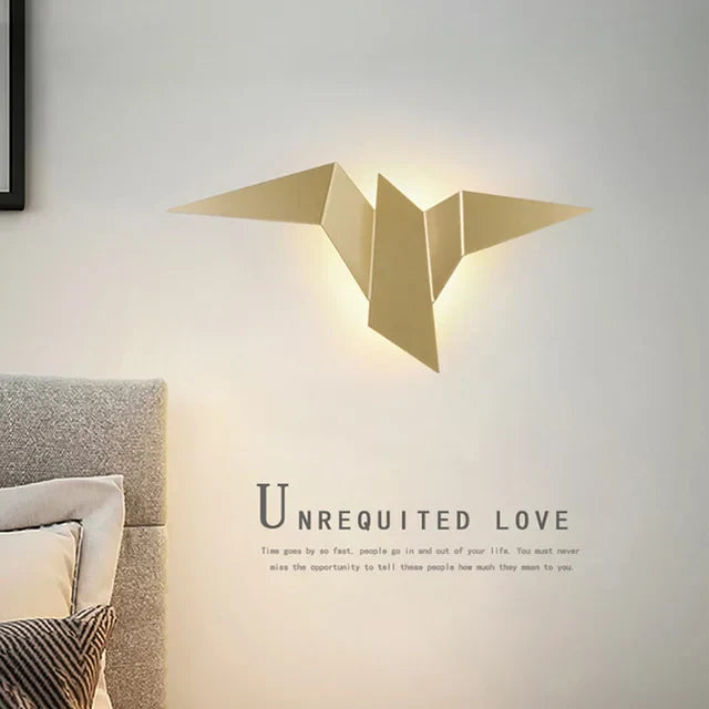 DecorBites™ Elegant Triangular LED Wall Lamp for Bedroom Study Hotel Room