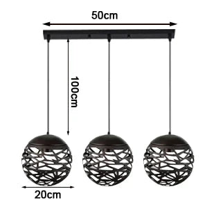 Antique Brass Ball Pendant