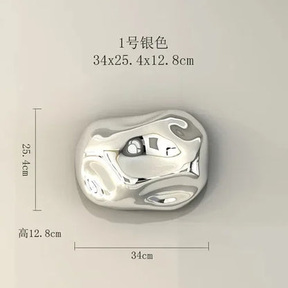 زخارف حائط حجرية ثلاثية الأبعاد من DecorBites™: جماليات الغرفة وديكورها - قلادات حجرية مطلية