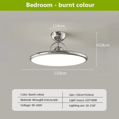 Lámpara de techo LED nórdica DecorBites™ color crema hierro - Luminarias decorativas para interiores