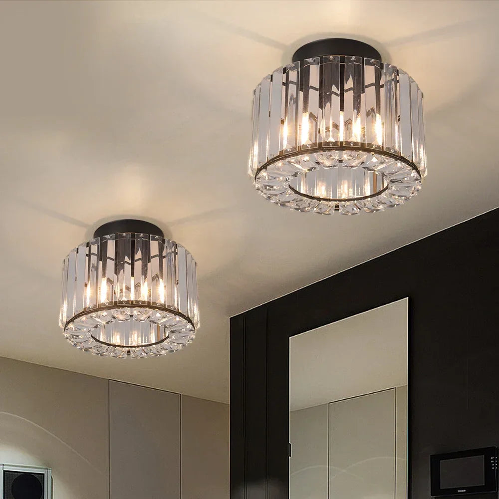 DecorBites™ Glass LED Chandelier Ceiling Light Modern Living Dining Room Fixture