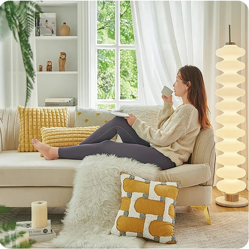 غطاء وسادة هندسي من DecorBites™ بتصميم قطيفة منقوش لديكور منزلي أنيق