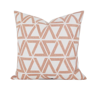 Fundas de cojín DecorBites™ Noble con bordado geométrico para sofá de sala de estar