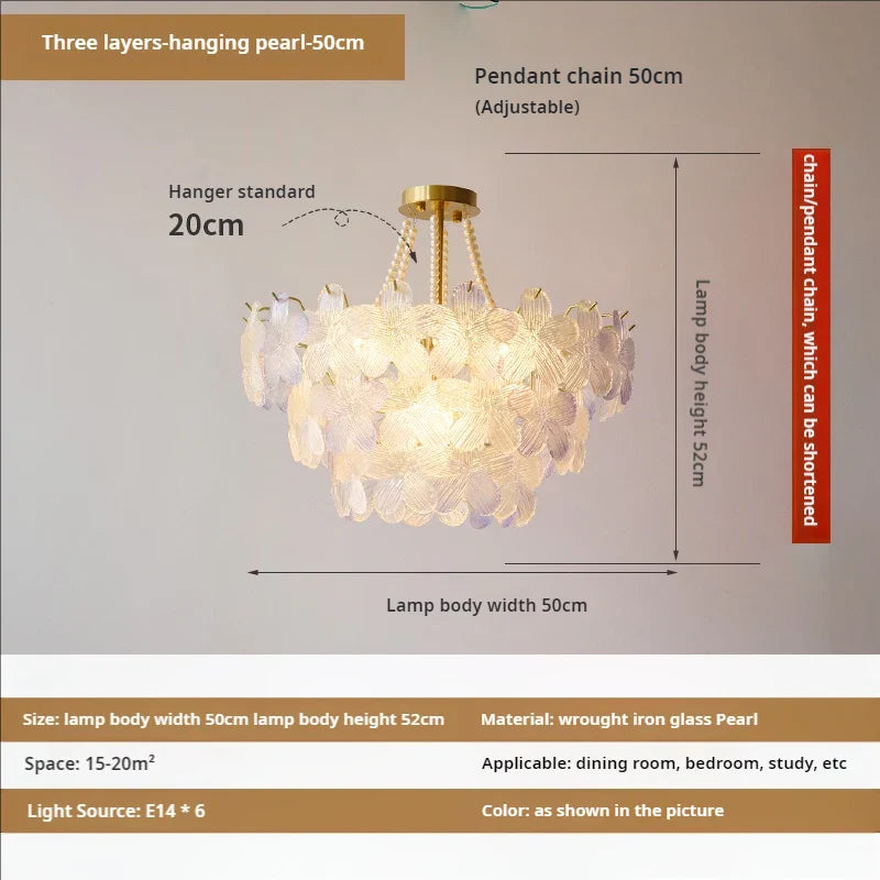 Crystal Leafless Chandelier