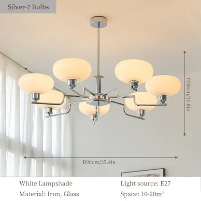 DecorBites™ Bauhaus Medieval Chandelier for Living Room, LED Hanging Lamp