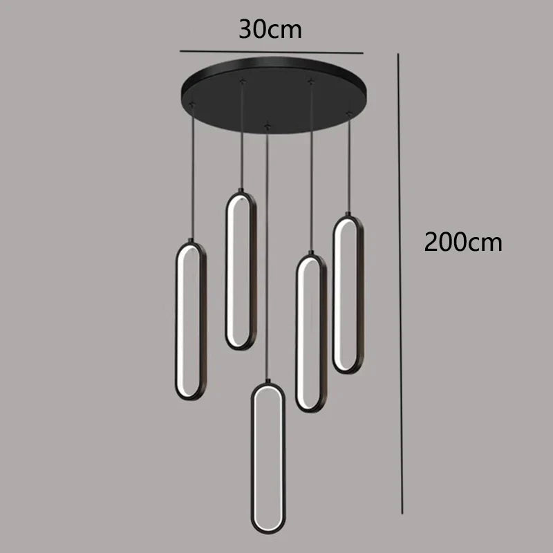 Lámparas colgantes LED DecorBites™ para iluminación interior de escaleras en salas de estar