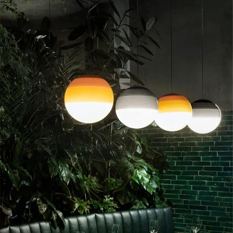 Gradient Glass Dome Pendant Light
