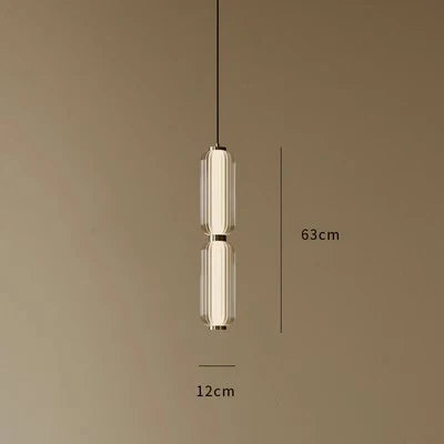 DecorBites™ Glass Staircase Pendant Light: American Retro Minimalist Restaurant Foyer Artistic Lamp