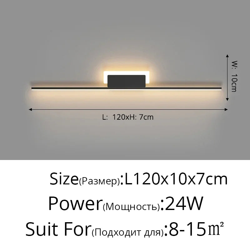 DecorBites™ LED Wall Lamp: Modern Long Line Design for Living Room, Bedroom, Hallway, Indoor Lighting