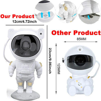 DecorBites™ Astronaut Star Night Light Projector for Kids Bedroom - Starry Galaxy Projection Toy