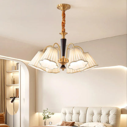 ثريا نحاسية عتيقة من DecorBites™ لغرفة المعيشة وغرفة الطعام على الطراز الريفي الأمريكي القديم