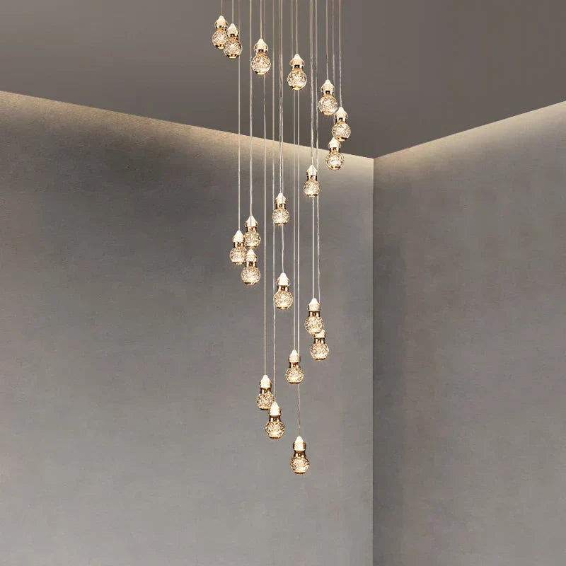 DecorBites™ Gourd Shaped LED Pendant Lamp for Modern Minimalist Living Room