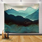 Decobites Mountain Sunset Mandala Tapestry for Boho Room Decor