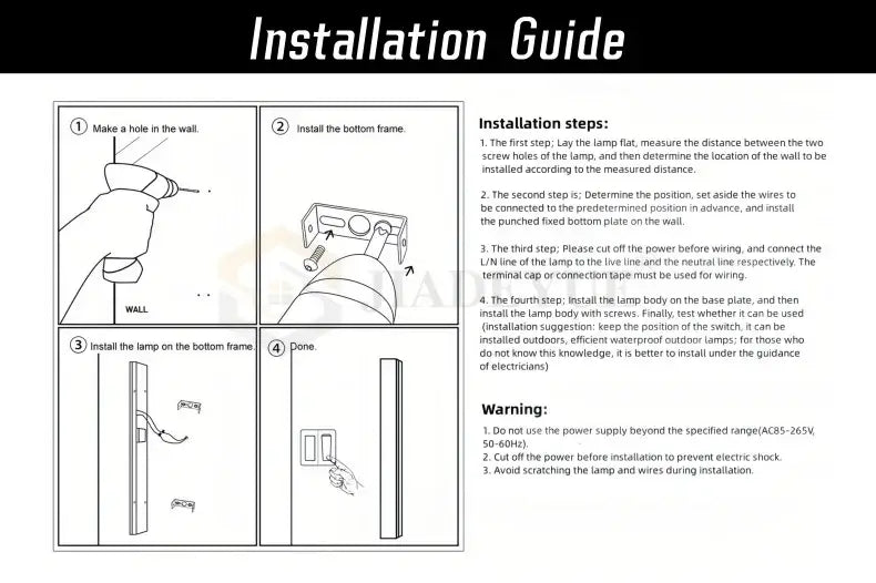 DecorBites™ Waterproof LED Outdoor Wall Light
