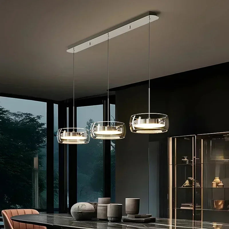 DecorBites™ Glass Dining Pendant Light: Modern Minimalist Table Decor for Home Lighting