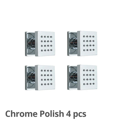 DecorBites™ Brass Square Body Spray Shower Jets for Luxury Spa Massage Experience