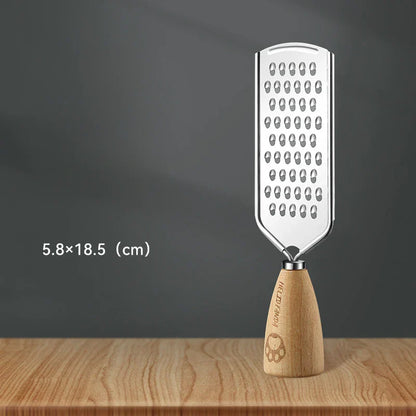 مبشرة وقطاعة متعددة الاستخدامات 3 في 1 من ديكوربايتس™ للمطبخ - بمقبض خشبي