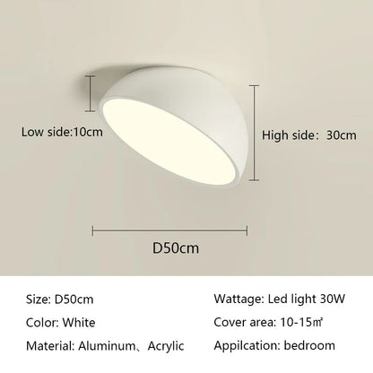 DecorBites™ LED Semicircular Ceiling Light for Bedroom, Aisle, Balcony - Modern & Creative Lighting Fixtures