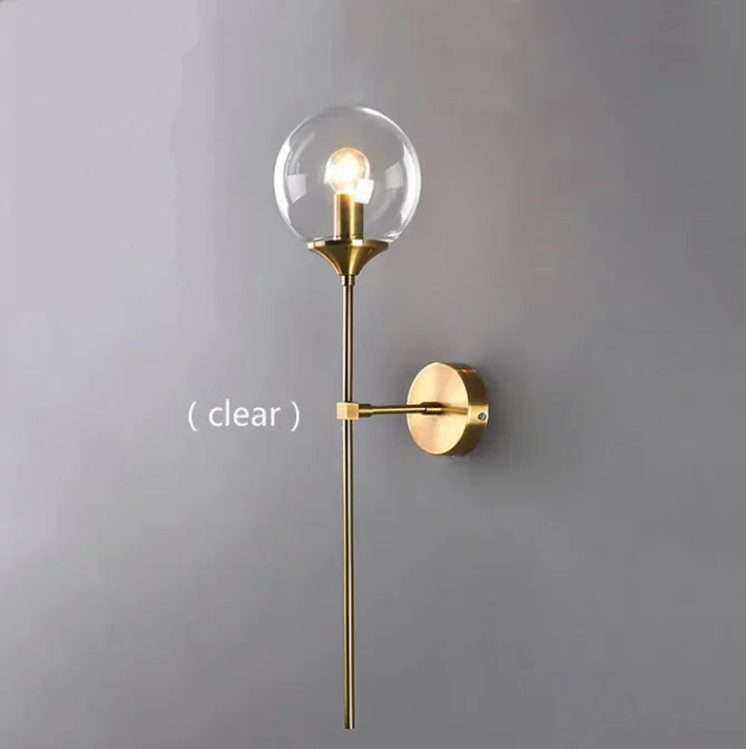 Round Glass Wall Sconce