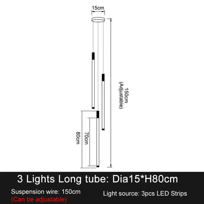 DecorBites™ Elegant LED Chandelier for Staircase & Living Room Décor