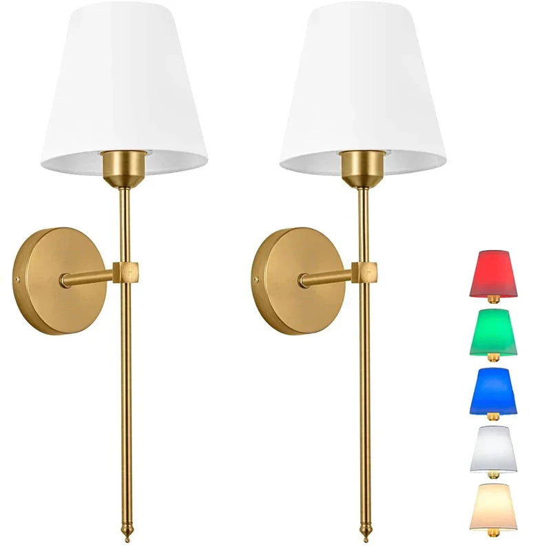 DecorBites™ Industrial Retro Fabric Wall Lamp for Bedroom, Bathroom, Living Room Lighting