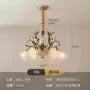 DecorBites™ Glass Flower Chandelier: Elegant Retro High-End Lobby Main Light for Home, Restaurant