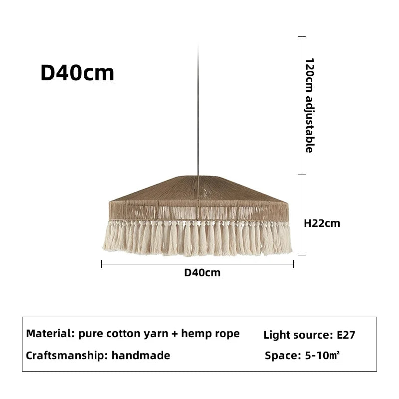 DecorBites™ Handmade Rattan Pendant Lights - Nordic Style Chandelier for Home Decor